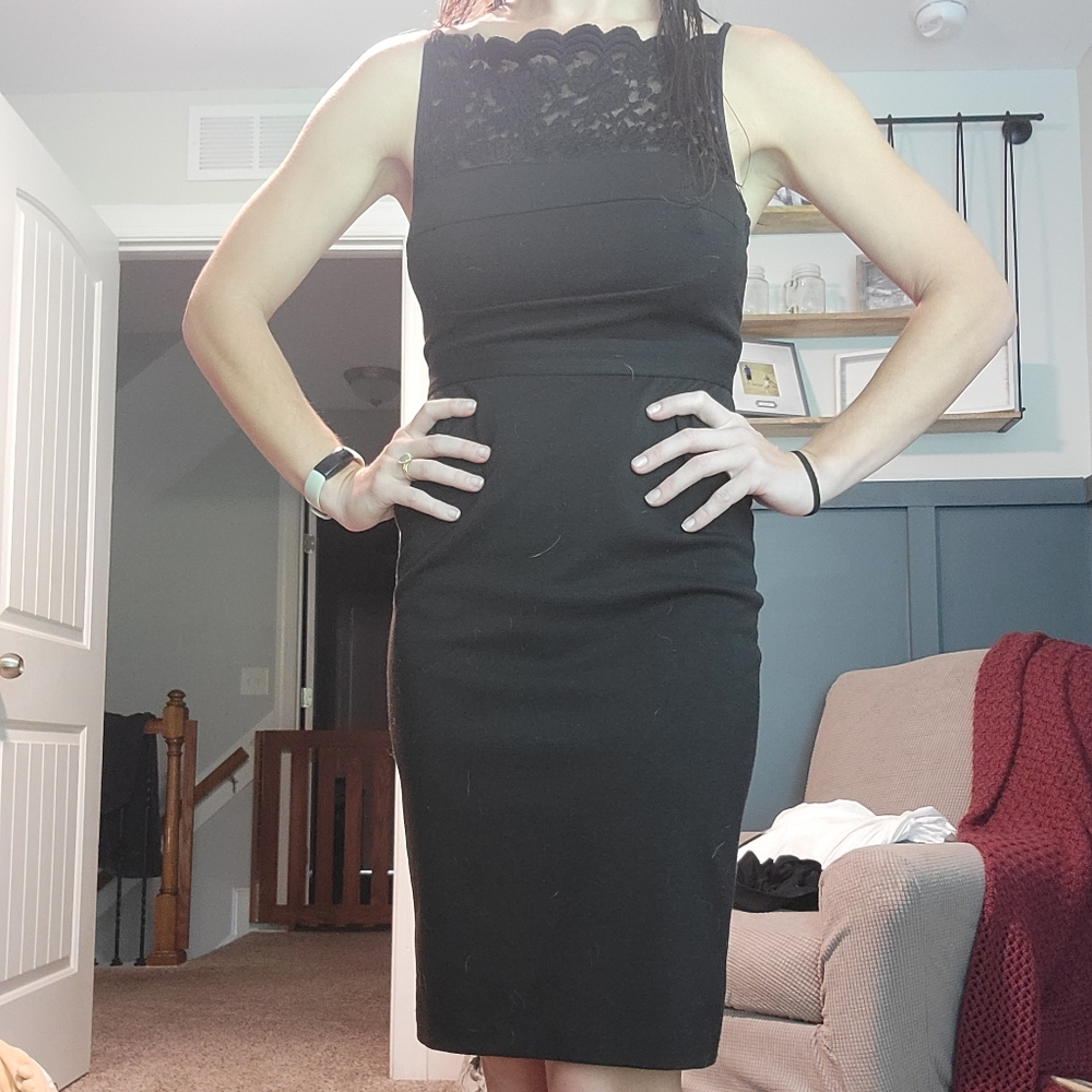Voyd South Moon Under black lace dress